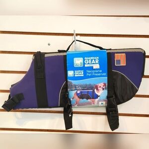 Neoprene Pet Preserver Life Vest  Purple Medium 16 Inches